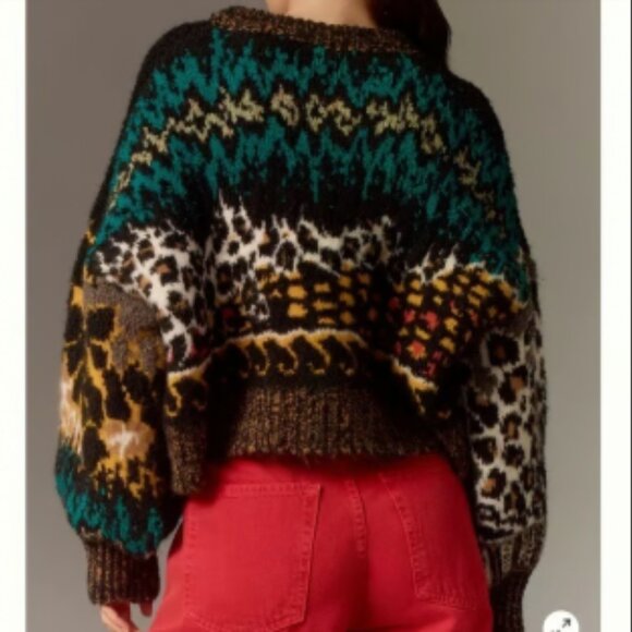 Brand New Pilcro Relaxed Crew-Neck Sweater - Picture 2 of 9